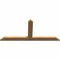 Ekena Millwork Portland Timber Gable Bracket, Western Red Cedar, 48"W x 22"H x 1 1/2"D x 3 1/2"F, 11/12 Pitch GBW048X22X0204POR00SWR - alternate 4